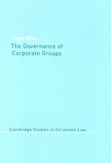 bokomslag The Governance of Corporate Groups