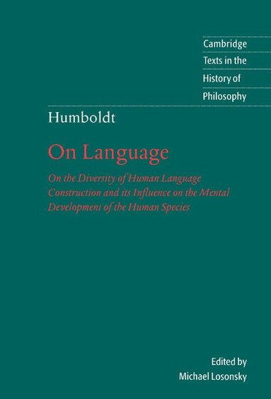 bokomslag Humboldt: 'On Language'