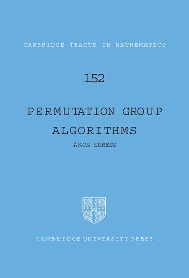 bokomslag Permutation Group Algorithms