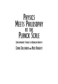 bokomslag Physics Meets Philosophy at the Planck Scale