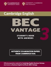 bokomslag Cambridge BEC Vantage 3 Student's Book with Answers