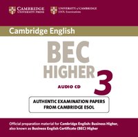 bokomslag Cambridge BEC Higher 3 Audio CD