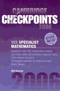 Cambridge Checkpoints Vce Specialist Mathematics 2006