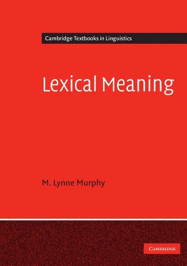 bokomslag Lexical Meaning