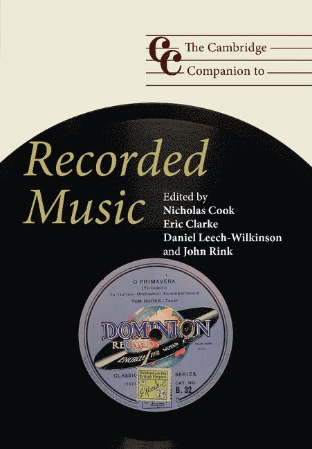 The Cambridge Companion to Recorded Music 1