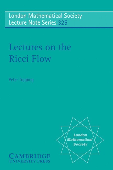 Lectures on the Ricci Flow 1