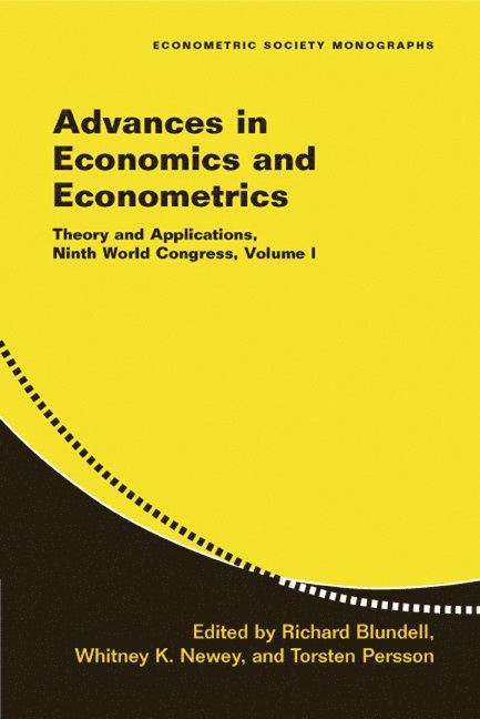 Advances in Economics and Econometrics 1