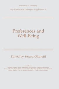 bokomslag Preferences and Well-Being