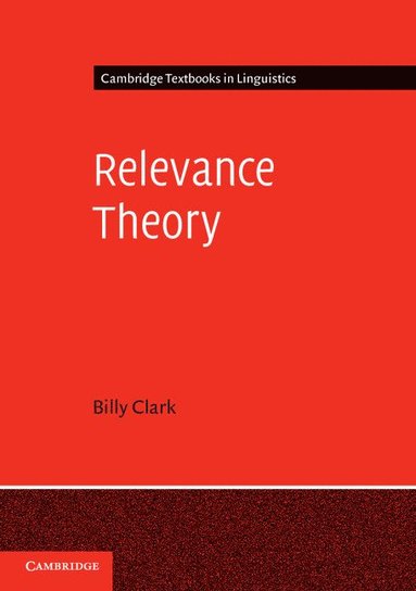 bokomslag Relevance Theory