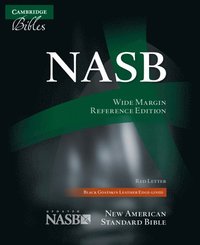bokomslag NASB Aquila Wide Margin Reference Bible, Black Goatskin Leather Edge-lined, Red-letter Text, NS746:XRME