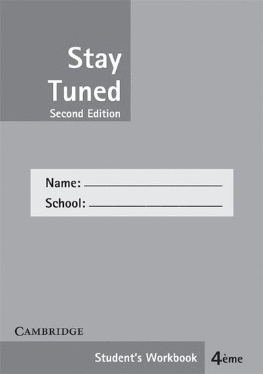 bokomslag Stay Tuned Workbook for 4 Éme