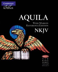 bokomslag NKJV Aquila Wide Margin Reference Bible, Black Goatskin Leather Edge-lined, Red-letter Text, NK746:XRME