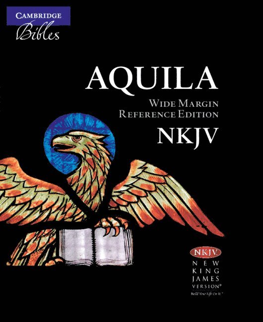 NKJV Aquila Wide Margin Reference Bible, Black Goatskin Leather Edge-lined, Red-letter Text, NK746:XRME 1