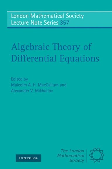 bokomslag Algebraic Theory of Differential Equations