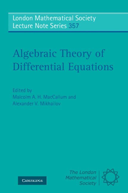 Algebraic Theory of Differential Equations 1