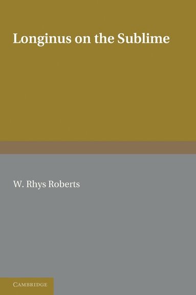 W. Rhys Roberts - Longinus on the Sublime, Häftad