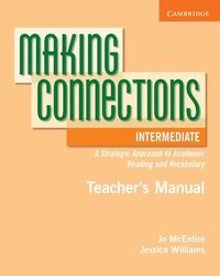bokomslag Making Connections Intermediate Teacher's Manual: A Strategic Approach to Academic Reading and Vocabulary