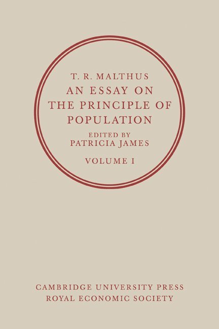 Patricia James - An Essay on the Principle of Population 2 Volume Paperback Set, Häftad