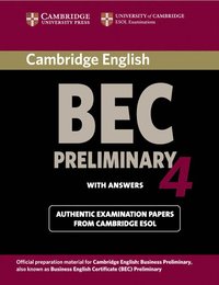 bokomslag Cambridge BEC 4 Preliminary Student's Book with answers