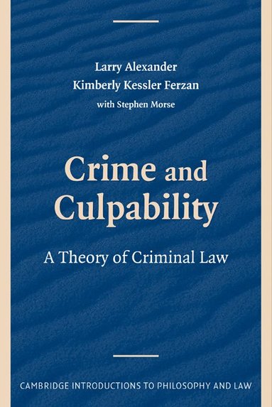 bokomslag Crime and Culpability