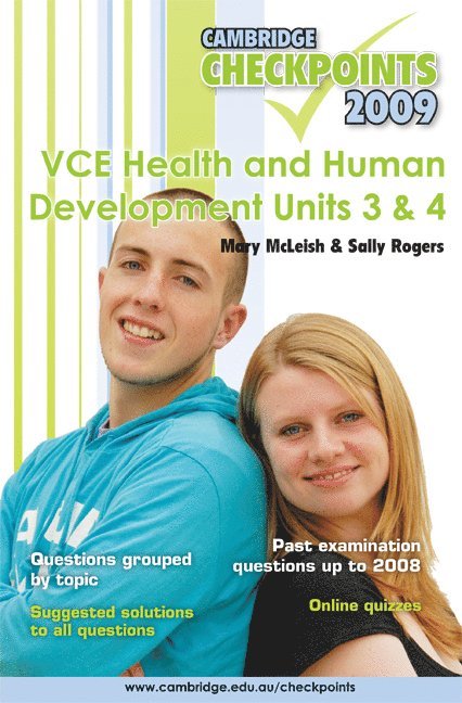 Mary McLeish, Sally Rogers - Cambridge Checkpoints Vce Health and Human Development Units 3 and 4 2009, Häftad