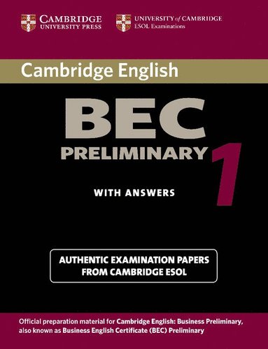 bokomslag Cambridge BEC Preliminary 1