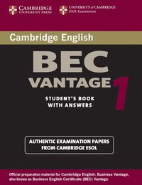 bokomslag Cambridge BEC Vantage 1