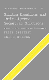 bokomslag Soliton Equations and their Algebro-Geometric Solutions: Volume 1, (1+1)-Dimensional Continuous Models