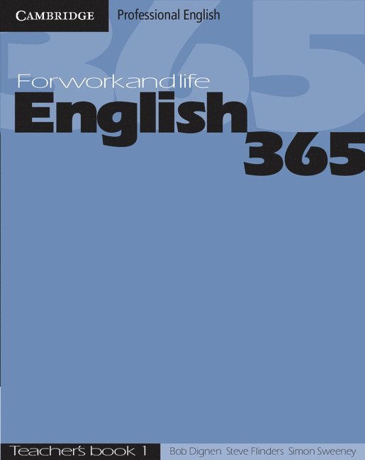 Bob Dignen, Steve Flinders, Simon Sweeney - English365 1 Teacher's Guide, Häftad