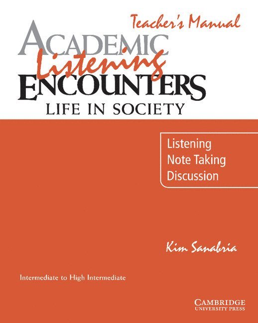 Academic Listening Encounters: Life in Society Teacher's Manual 1