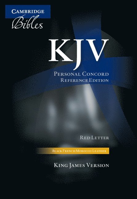 KJV Personal Concord Reference Bible, Black French Morocco Leather, Thumb Index, Red-letter Text, KJ463:XRI black French Morocco leather, thumb indexed, Inbunden