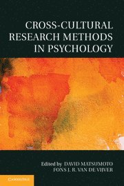 bokomslag Cross-Cultural Research Methods in Psychology