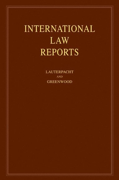 bokomslag International Law Reports: Volume 136