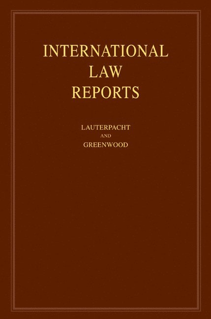 International Law Reports: Volume 136 1