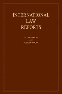 bokomslag International Law Reports: Volume 137