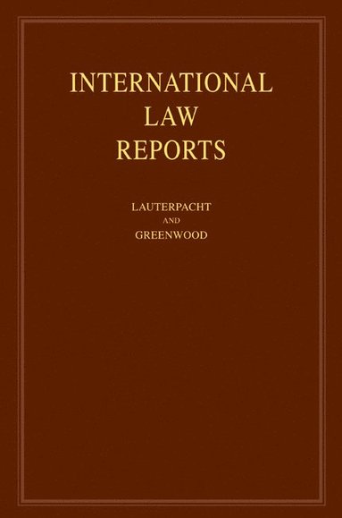 bokomslag International Law Reports: Volume 137