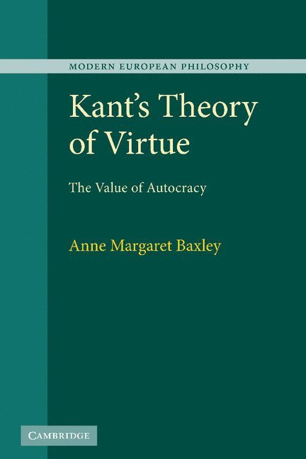 Kant's Theory of Virtue 1