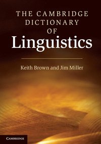 bokomslag The Cambridge Dictionary of Linguistics