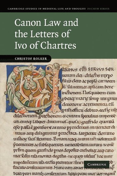 bokomslag Canon Law and the Letters of Ivo of Chartres