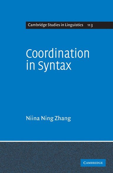 bokomslag Coordination in Syntax