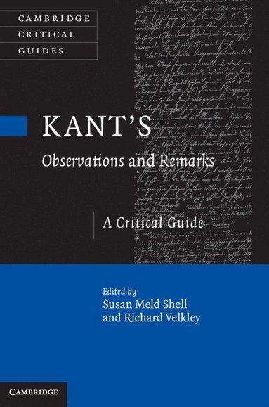 bokomslag Kant's Observations and Remarks