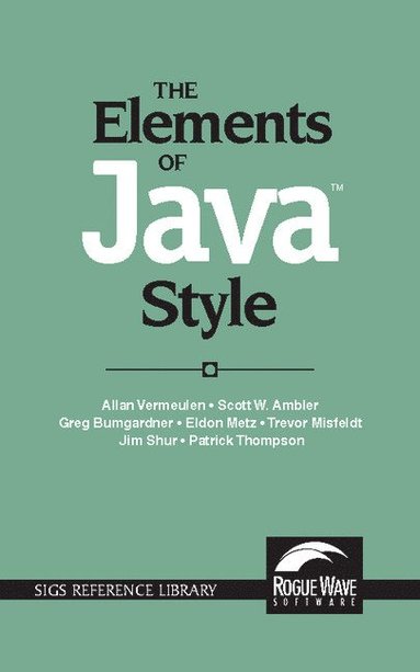 bokomslag The Elements of Java Style