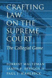 Forrest Maltzman, James F. Spriggs II, Paul J. Wahlbeck, James F. Spriggs, II Spriggs, James F. - Crafting Law on the Supreme Court, Inbunden