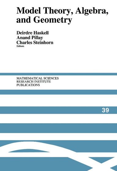 Deidre Haskell, Anand Pillay, Deirdre Haskell, Anand Pillay, Charles Steinhorn - Model Theory, Algebra, and Geometry, Inbunden