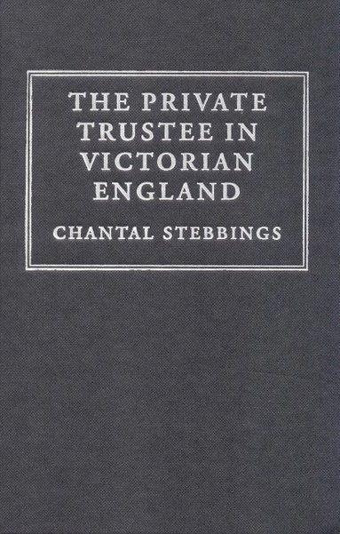 bokomslag The Private Trustee in Victorian England