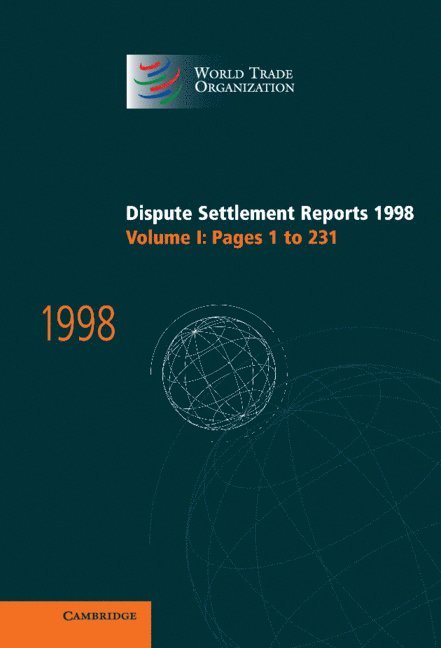 Dispute Settlement Reports 1998: Volume 1, Pages 1-231 1