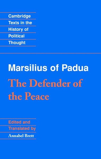 bokomslag Marsilius of Padua: The Defender of the Peace