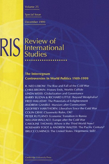 bokomslag The Interregnum: Controversies in World Politics 1989-1999