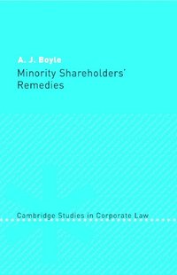 bokomslag Minority Shareholders' Remedies