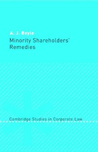 bokomslag Minority Shareholders' Remedies